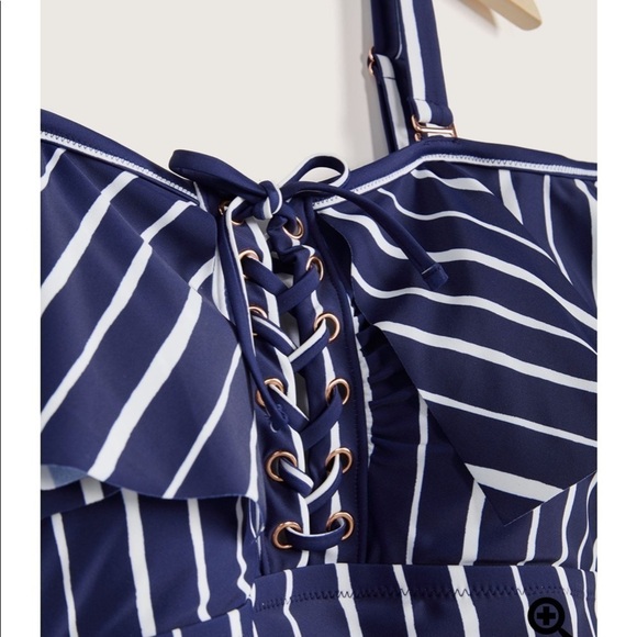 RAISINS Curve Shore Thing Cubana Striped One Piece - Picture 8 of 11